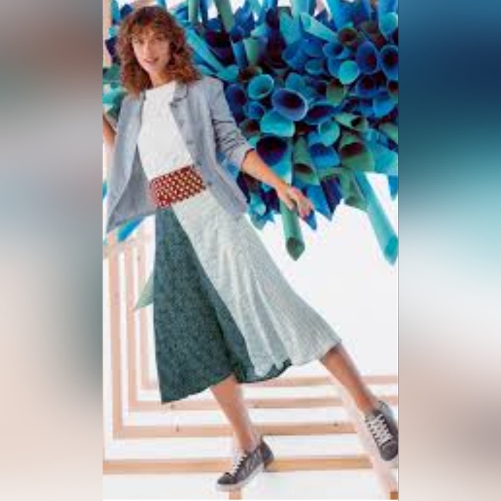 White Stuff Split Print Skirt, VGUC, Size 8